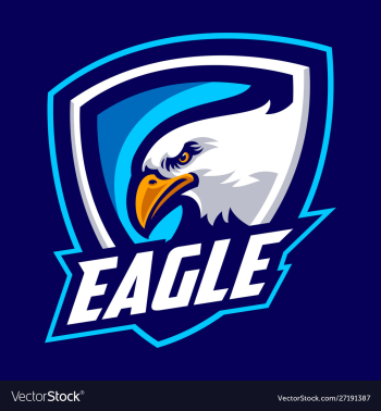 Eagle mascot logo sport vector image Eagle mascot logo sport vector image