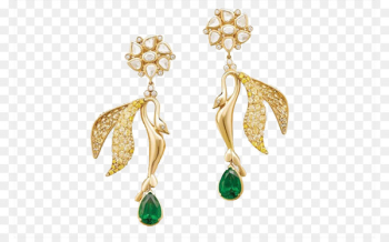 Earring Emerald Jewellery Gemstone Diamond - Emerald Earrings 