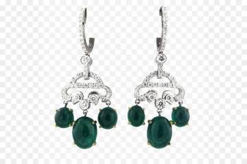 Earring Emerald Jewellery Jadeite - Emerald earrings Earring Emerald Jewellery Jadeite - Emerald earrings