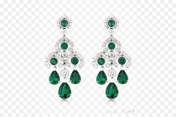 Earring Jewellery Emerald Fabergxe9 egg House of Fabergxe9 - Emerald earrings 