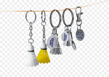 Earring Key Chains Shuttlecock Badminton Token coin - badminton 