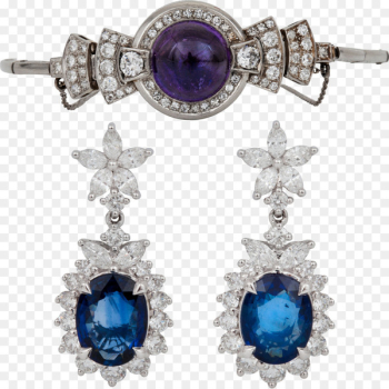 Earring Sapphire Necklace Diamond Jewellery - Sapphire earrings 