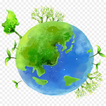Earth Cartoon Illustration - Environmental Earth Earth Cartoon Illustration - Environmental Earth
