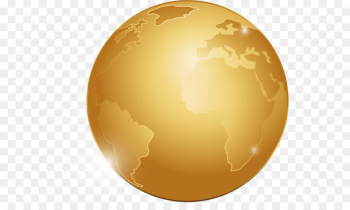 Earth Golden Globe Award - Vector painted golden globe Earth Golden Globe Award - Vector painted golden globe