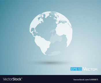 earth on blue background