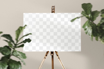 Easel png mockup, transparent design | Free PNG Mockup - rawpixel