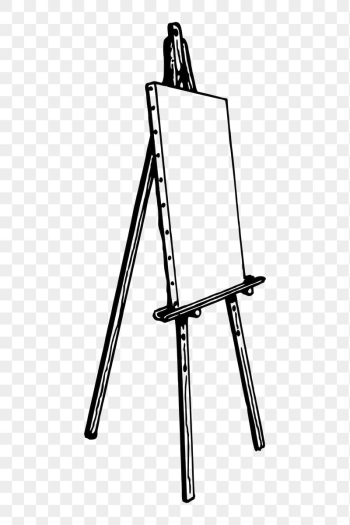 Easel png sticker illustration, transparent | Free PNG - rawpixel