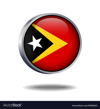 east timor flag button
