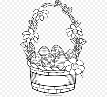 Easter basket Drawing Easter Bunny - easter Easter basket Drawing Easter Bunny - easter