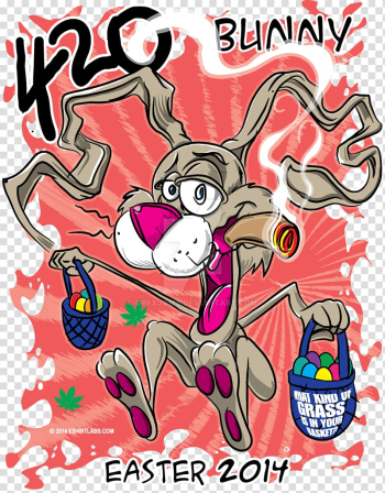Easter Bunny 420 Day Cannabis Rabbit, cannabis transparent background PNG clipart Easter Bunny 420 Day Cannabis Rabbit, cannabis transparent background PNG clipart