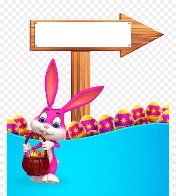 Easter Bunny Arrow Stock photography Illustration - Bunny basket 