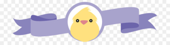 Easter Bunny Chicken Egg waffle - Vector Yellow Purple Easter Ribbon Bubble Chicken 