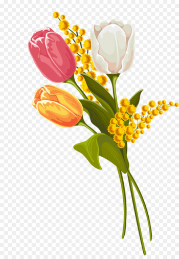 Easter Bunny Clip art - Vintage Flowers Easter Bunny Clip art - Vintage Flowers