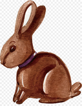 Easter Bunny Domestic rabbit Watercolor painting - Watercolor Bunny Design 