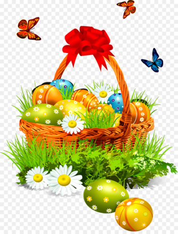 Easter Bunny Easter basket Clip art - Easter eggs Easter Bunny Easter basket Clip art - Easter eggs