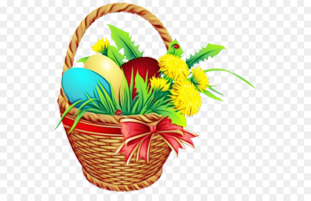 Easter Bunny, Easter Basket, Easter, Gift Basket, Flowerpot PNG