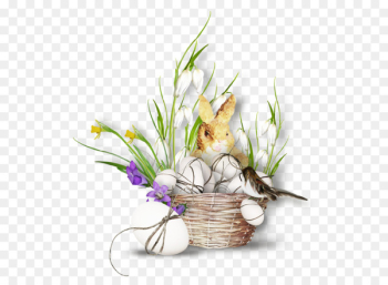 Easter Bunny Easter egg Clip art - Basket egg decorative pattern 