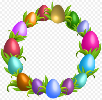 Easter Bunny Easter egg Clip art - wreath Easter Bunny Easter egg Clip art - wreath
