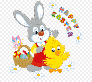 Easter Bunny Easter egg Easter basket Stock photography - easter 