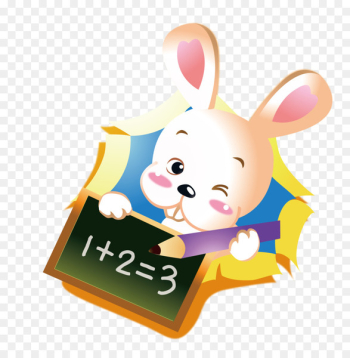 Easter Bunny European rabbit Mathematics - Write a small rabbit in mathematics 