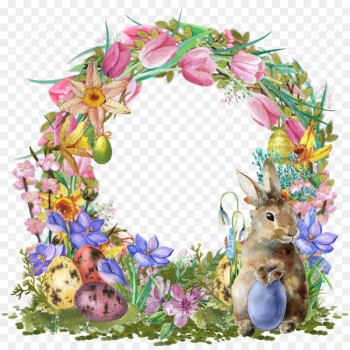 Easter Bunny Floral design Flower - design Easter Bunny Floral design Flower - design