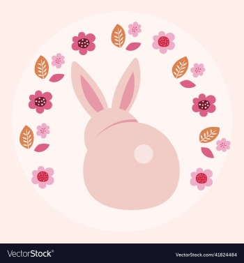 easter bunny flowers background colorful easter bunny flowers background colorful