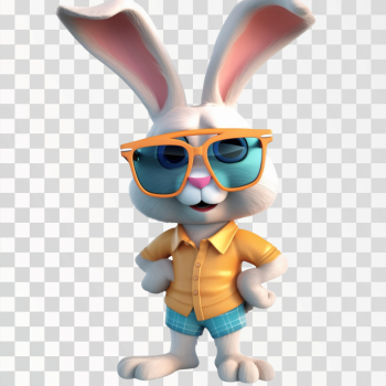 Easter Bunny Rabbit Cartoon Character Cool