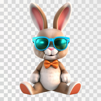 Easter Bunny Rabbit Cartoon Character Cool