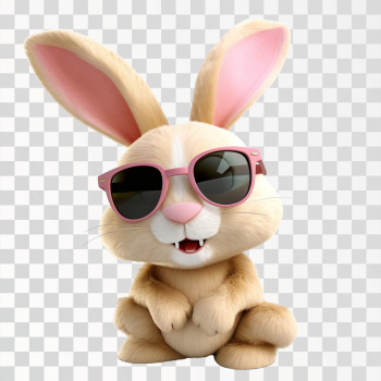 Easter Bunny Rabbit Cartoon Character Cool