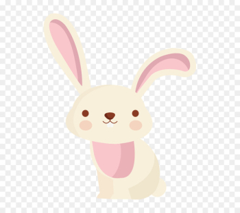 Easter Bunny Rabbit Cartoon Illustration - Vector cute little bunny 