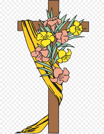 Easter Cross Clip art - Christian Easter Transparent Background 