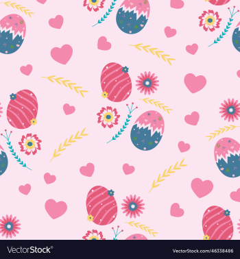 easter egg floral pattern