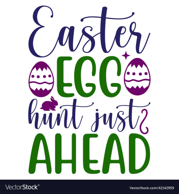 easter egg hunt just ahead slihouette easter egg hunt just ahead slihouette