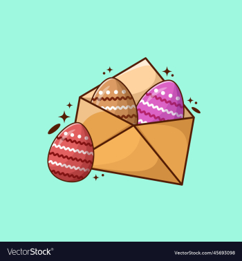 easter egg with envelope mail design easter egg with envelope mail design