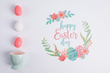 Easter mockup with copyspace Free Psd Easter mockup with copyspace Free Psd