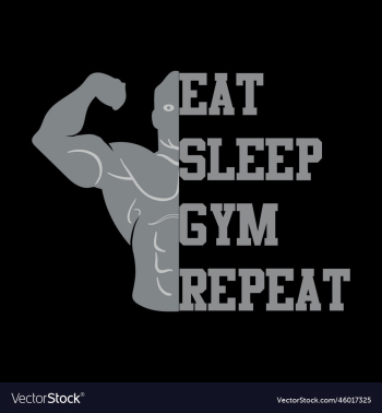 eat sleep gym repeat- gym t shirt