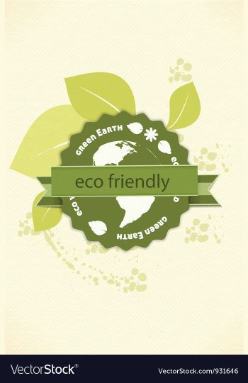 Eco friendly design vector image Eco friendly design vector image