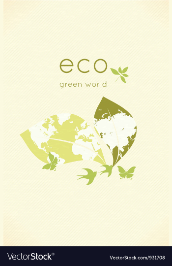 Eco friendly design vector image Eco friendly design vector image