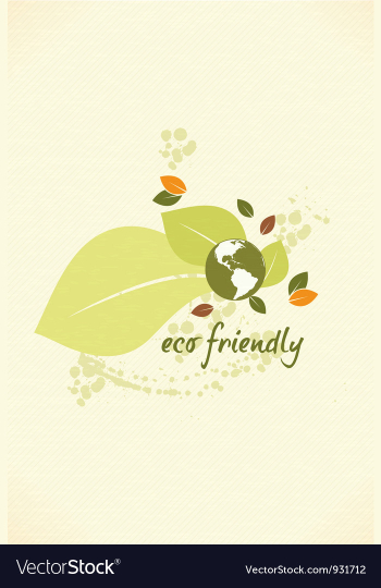 Eco friendly design vector image Eco friendly design vector image