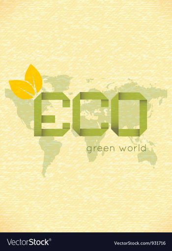 Eco friendly design vector image Eco friendly design vector image