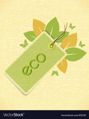Eco friendly design vector image Eco friendly design vector image