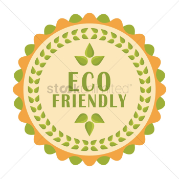 Eco-friendly label Eco-friendly label