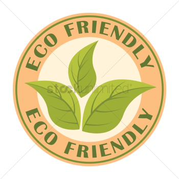 Eco-friendly label Eco-friendly label