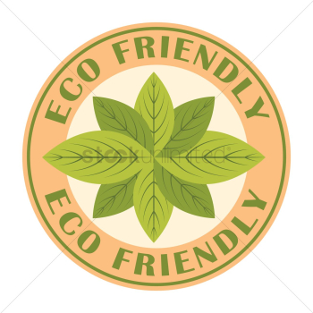 Eco-friendly label Eco-friendly label