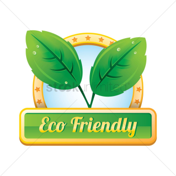 Eco-friendly label Eco-friendly label