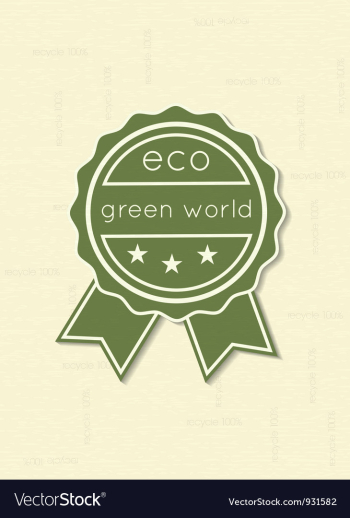 Eco friendly label vector image Eco friendly label vector image