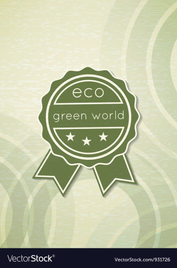 Eco friendly label vector image Eco friendly label vector image