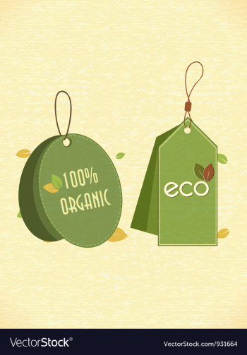 Eco friendly labels vector image Eco friendly labels vector image