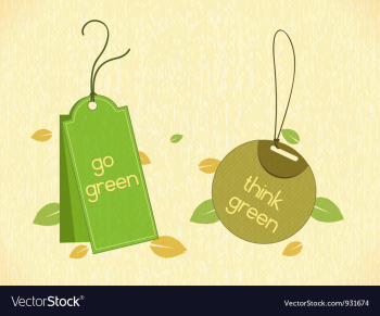 Eco friendly labels vector image Eco friendly labels vector image