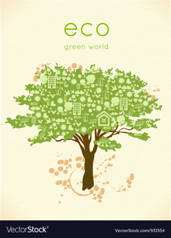 Eco friendly vector image Eco friendly vector image